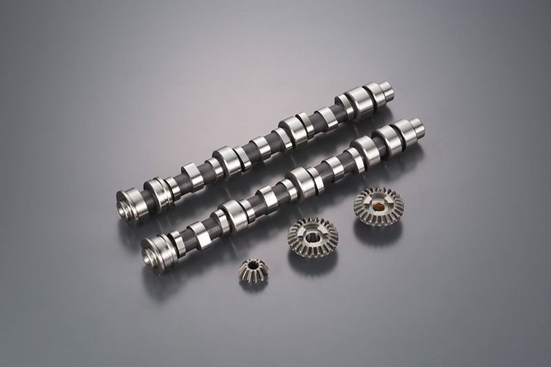 Camshafts and bevel gears (for outboard motors)